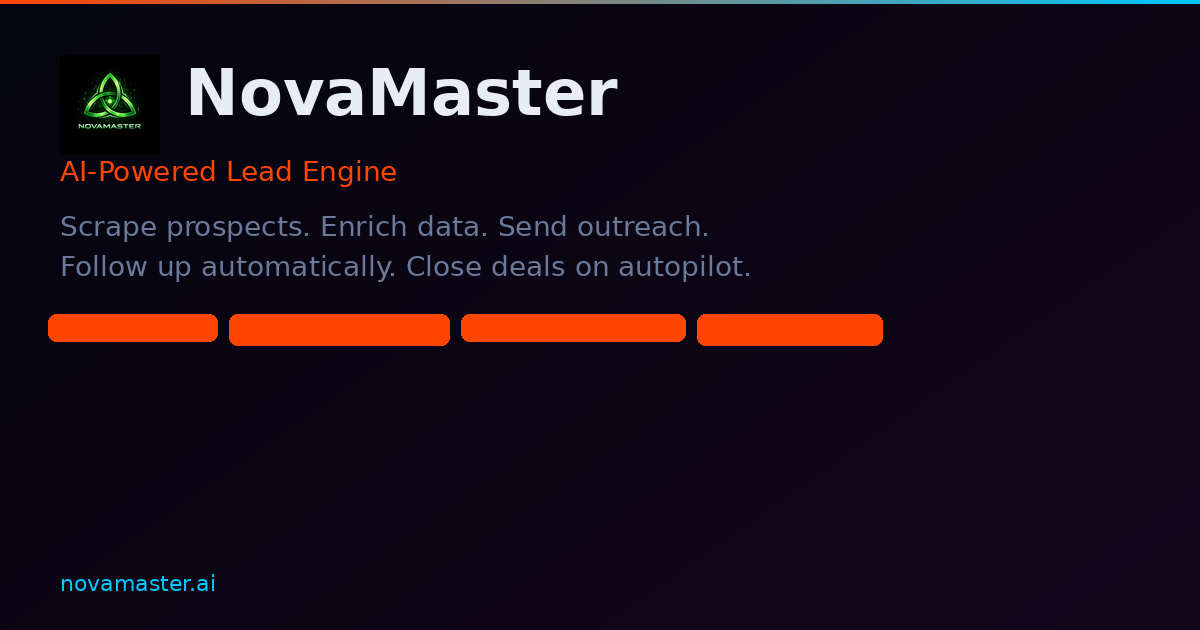 NovaMaster Demo